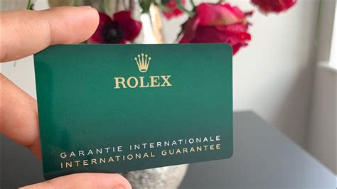 rolex warranty card changes